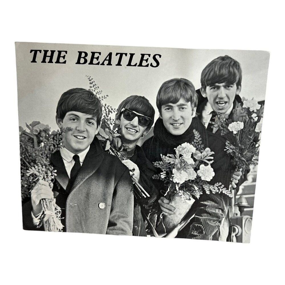 The Beatles Black And White 8x10 Picture Celebrity Print  Vintage Band Promo Pic